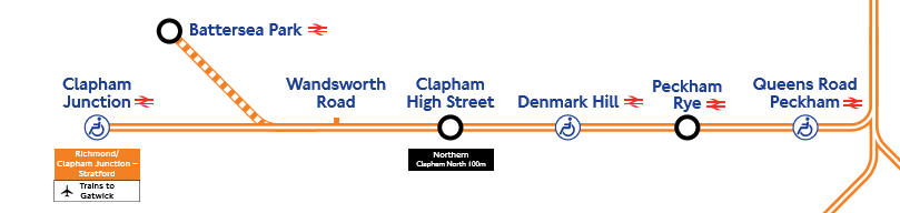Battersea Park Overground Map Battersea Park On Map - London Reconnections