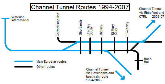 dinsdag advocaat Havoc Channel tunnel routes - London Reconnections